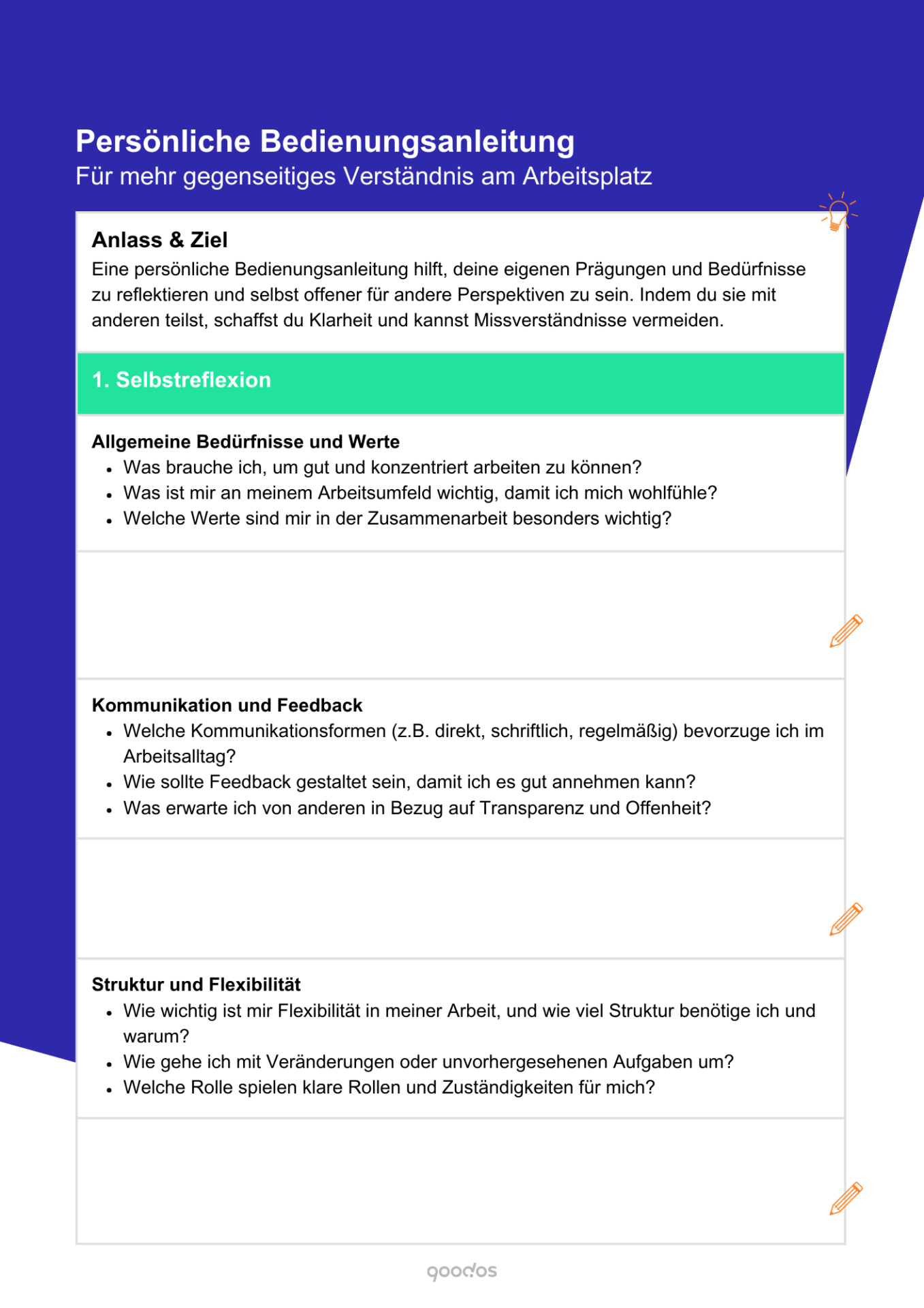 Infografik zum Modell Competing Commitments mit Beispiel